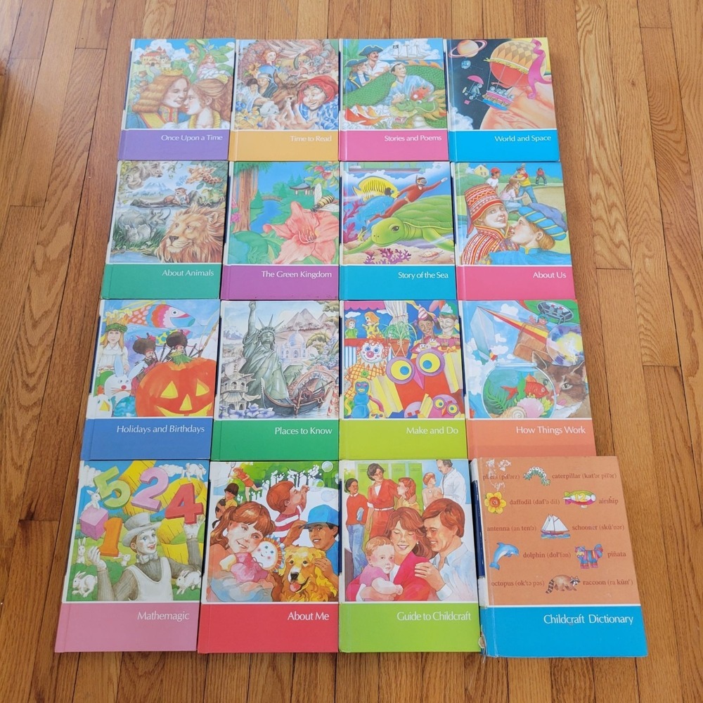 1991 Childcraft Book Set 16 Book Set Home School Teacher Summer Reading Educatio